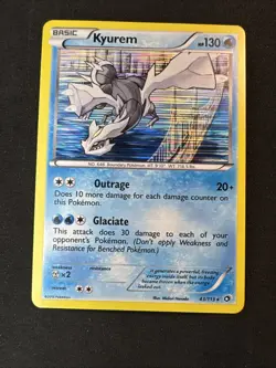 Kyurem 43/113 Legendary Treasures Holo Pokemon - Image 1