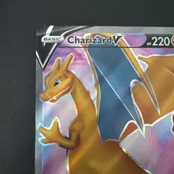 CHARIZARD V - Pokemon (2020) - Full Art Pokemon Black Star SWSH050 Near Mint NM - Image 3