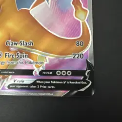CHARIZARD V - Pokemon (2020) - Full Art Pokemon Black Star SWSH050 Near Mint NM - Image 5