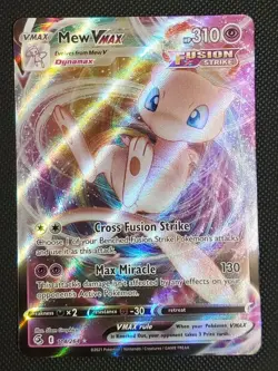 Pokemon TCG Mew VMAX 114/264 Swsh08: Fusion Strike Holo Ultra Rare - Image 1