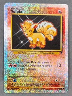 LP Reverse Holo Vulpix 98/110 Common Legendary Collection Pokemon Ken Sugimori - Image 1