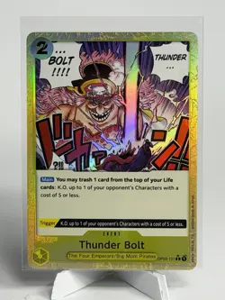 One Piece Thunder Bolt Alt Art (OP03-121) OP03 Holo Event Big Mom 2 Cost - Image 1