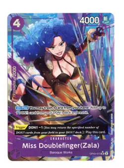 Miss Doublefinger(Zala) Full Art OP05-073 UC* One Piece Premium Booster The Best - Image 1