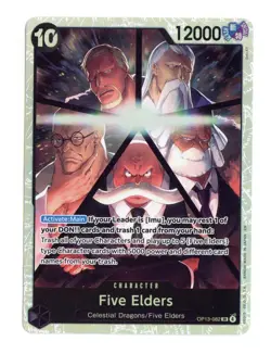 Five Elders OP13-082 SR One Piece Carrying On His Will NM - Image 1