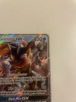 Pokemon Greninja GX Promo Holo SM197 SM 230 HP Stage 2 Elusive Master Card - Image 3