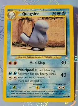 Quagsire 48/64 Neo Revelation Yuka Morii Clay Art Pokemon Card NM - Image 1