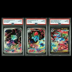 PSA 10 Sequential Bulbasaur Ivysaur Mega Venusaur Pokemon card Japanese - Image 1
