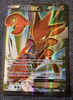 Pokemon TCG Scizor EX Full Art Ultra Rare Holo Card 119/122 - Image 1