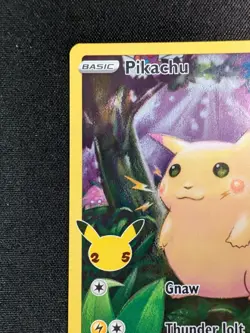 [NM] 🌿 Pokemon Pikachu TCG Celebrations Card 005/025 Full Art - Image 3