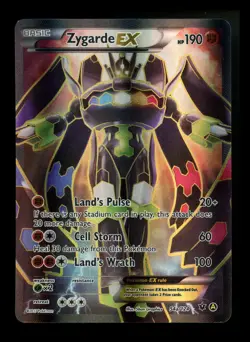 #4 Zygarde EX 54a/124 XY Fates Collide 2017 ALT Full Art Promo Pokemon Card TCG - Image 1