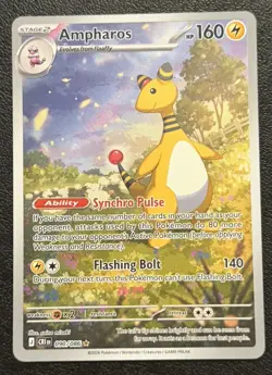 Ampharos Illustration Rare 090/086 CRI Chaos Rising Pokemon Card English NM/M ⚡ - Image 1