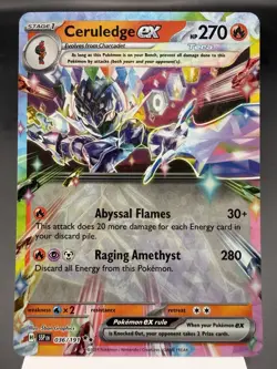 Ceruledge ex 036/191 - Ultra Rare Holo - Surging Sparks Pokemon Card MINT - Image 1