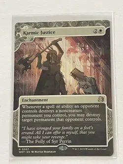 Karmic Justice 7 MTG Wilds of Eldraine 2023 Mint - 9.0 + Non Foil Rare - Image 3