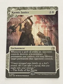 Karmic Justice 7 MTG Wilds of Eldraine 2023 Mint - 9.0 + Non Foil Rare - Image 5