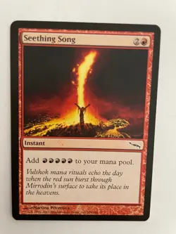 * * 1x Seething Song x1 * * Mirrodin MTG NM Near Mint - Image 1