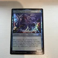 MTG Magic the Gathering Caelorna, Coral Tyrant (40/579) Aetherdrift LP Foil - Image 1