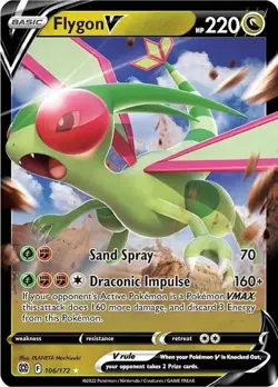 Flygon V 106/172 Holo Ultra Rare Brilliant Stars | NM/MT | Pokemon Card TCG - Image 1
