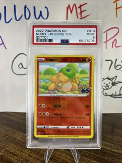 2022 POKEMON GO DITTO #013 NUMEL-REVERSE FOIL PSA 9 - Image 1