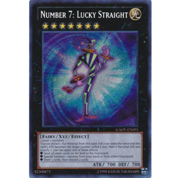 Number 7: Lucky Straight - GAOV-EN091 - Secret Rare (LP) - Unlimited Edition YGO - Image 1
