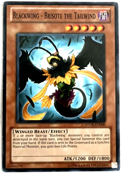YuGiOh! - Blackwing - Brisote the Tailwind - STOR-EN008 - Unlimited - Common - Image 1