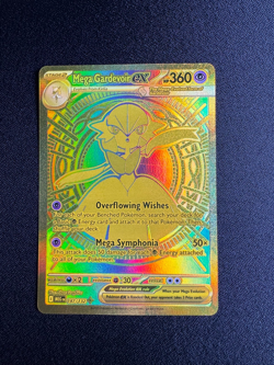 Pokemon Mega Evolution Mega Gardevoir ex 187/132 Mega Hyper Rare Gold Card NM - Image 1