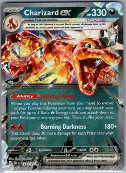 Charizard ex 125/197 - Pokemon Card - NM - Image 1