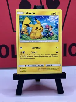 Pikachu 14/30 Non-Holo Raichu Stamp Pokemon Card - Image 2