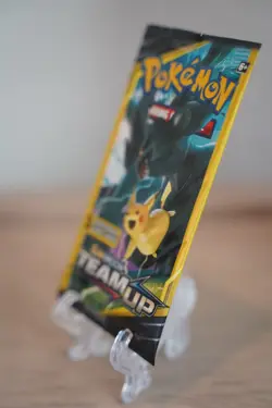 7.69g Pokemon TCG Team Up Mini Booster Pack 3 Card Reshiram Pikachu Art Sealed - Image 4