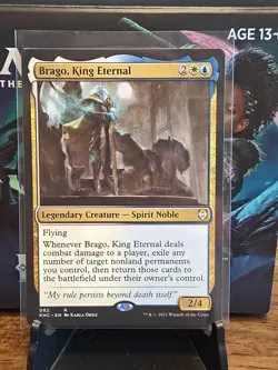 MTG Brago, King Eternal Commander: Kaldheim Regular - Image 3