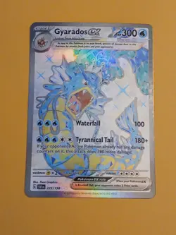 Pokemon & Violet Base Set Gyarados ex 225/198 Full Art Tera - Image 3