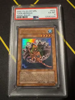Toon Mermaid 2002 YUGIOH MRL Magic Ruler #072 PSA 6 - Image 1
