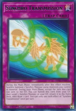 MP22-EN053 Synchro Transmission Rare 1st Edition Near Mint YuGiOh TCG - Image 1