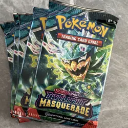 Pokemon TCG Twilight Masquerade Booster Packs Lot of 5 English - Image 3