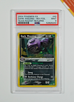 Pokemon PSA 9 Dark Weezing #42 Rev Foil EX Team Rocket Returns 2004 English - Image 1
