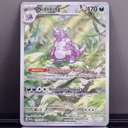 Pokemon Nidoking 174/165 Scarlet & Violet 151 Illustration Rare NM - Image 1