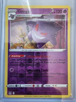 Gengar 066/196 Pokemon TCG Sword & Shield Swsh11: Lost Origin Reverse Holo NM - Image 1