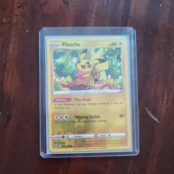 Pokemon Reverse Holo Pikachu SWSH11: Lost Origin 052/196 NM - Image 1