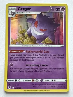 Pokemon Gengar 066/196 Holo Rare Lost Origin Mint - Image 1