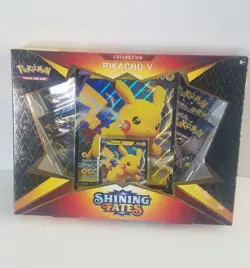 Pokemon TCG Shining Fates Pikachu V Collection Factory Sealed - Image 1
