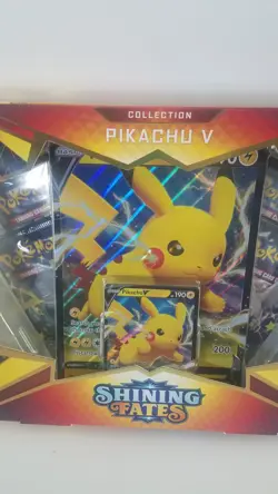 Pokemon TCG Shining Fates Pikachu V Collection Factory Sealed - Image 2