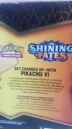 Pokemon TCG Shining Fates Pikachu V Collection Factory Sealed - Image 5