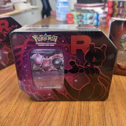 Pokemon TCG: Team Rocket Tin Sealed FULL SET ALL 3 Tins! - Image 2
