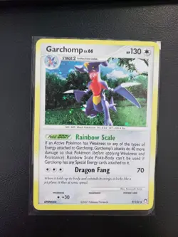 Pokemon TCG Garchomp Mysterious Treasures 9/123 Holo Holo Rare - Image 1