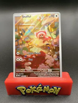 Stufful - 154/132 - Illustration Rare NM, English Pokemon Mega Evolution Base Se - Image 1