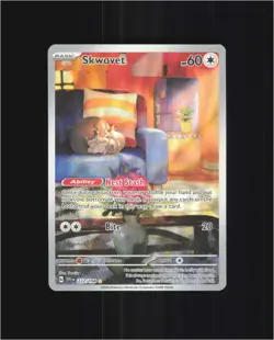 Skwovet 222/198 Illustration Rare Scarlet & Violet Pokemon Near Mint - Image 1