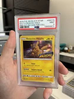 Pokemon Detective Pikachu on the Case Figure Coll. Holo Promo SM170 PSA 9 Mint - Image 1