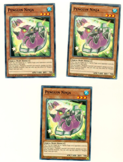 Set Of 3 Penguin Ninja BODE-EN025 Burst Of Destiny 1st Edition Yugioh - Image 1