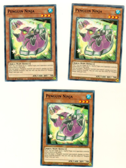 Set Of 3 Penguin Ninja BODE-EN025 Burst Of Destiny 1st Edition Yugioh - Image 3