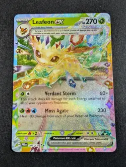 Pokemon Leafeon Ex 006/131 Double Rare Prismatic Evolutions NM - Image 1