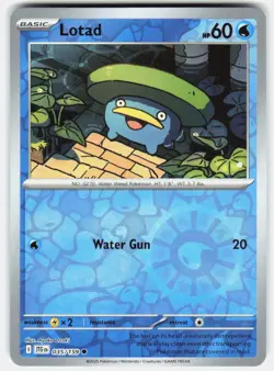 LOTAD 035/159 COMMON JOURNEY TOGETHER POKEMON REVERSE HOLO NM/M - Image 1